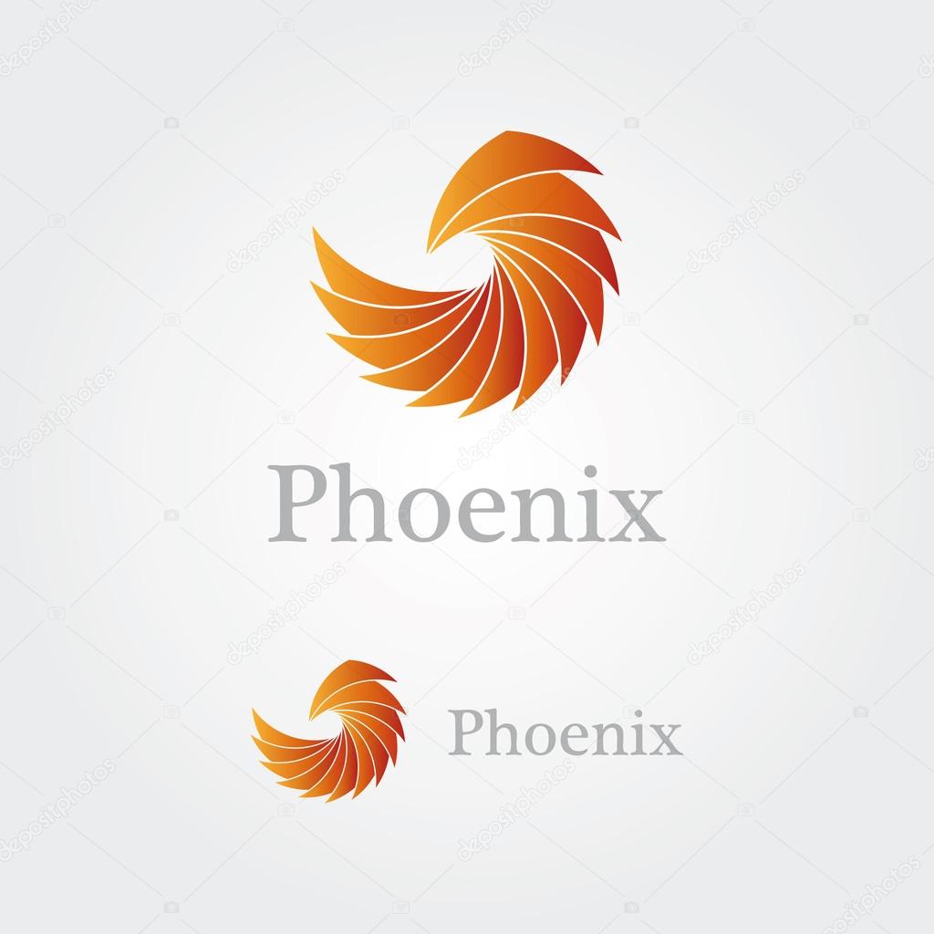 Abstract  phoenix logo