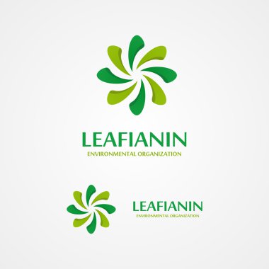 Vektör yaprak logosu
