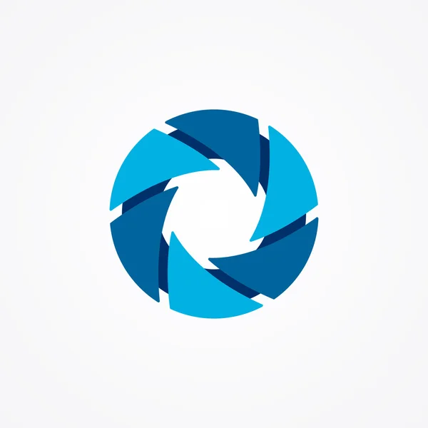 Logo van vertanding in een cirkel zijn gerangschikt. Brute logo — Stockvector