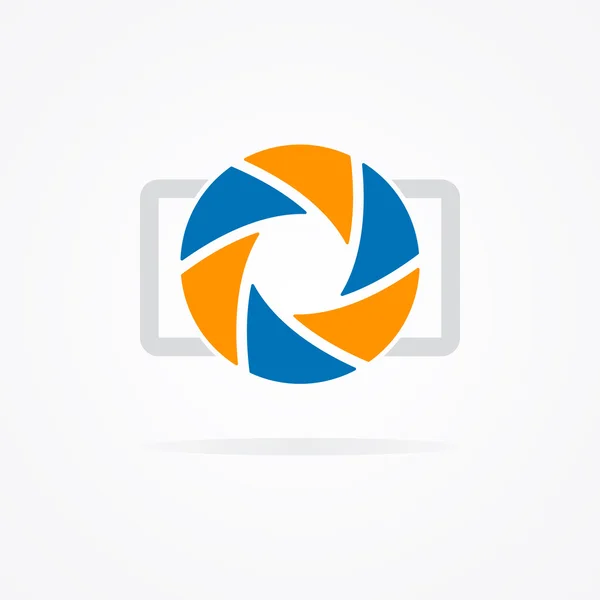 Eenvoudige camera logo — Stockvector
