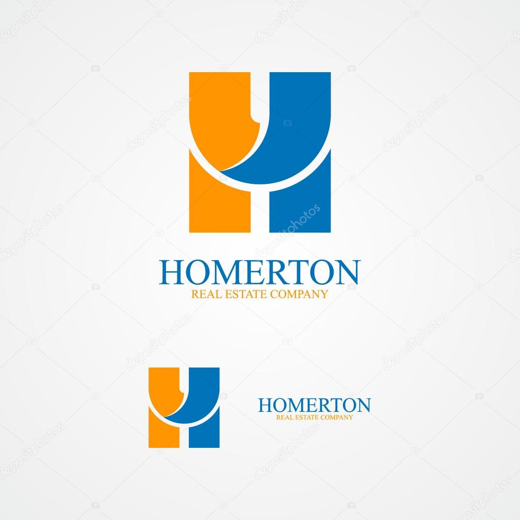 Vector logo design element with business card template