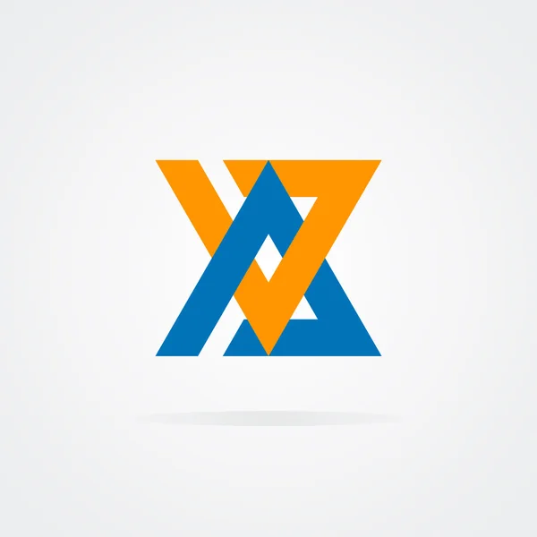 Logo combinatie van een letter A en V — Stockvector