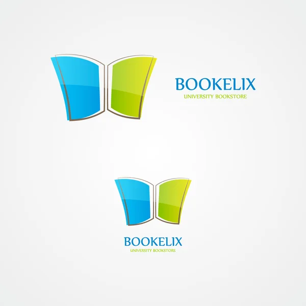 Logo vectoriel du livre ouvert — Image vectorielle