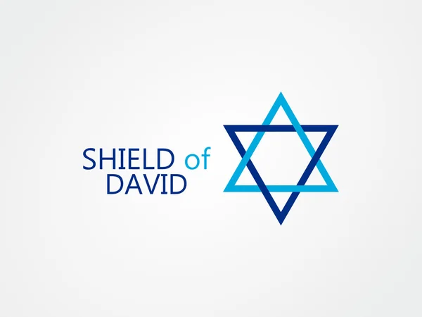 Logo vectorial de la estrella de David — Archivo Imágenes Vectoriales