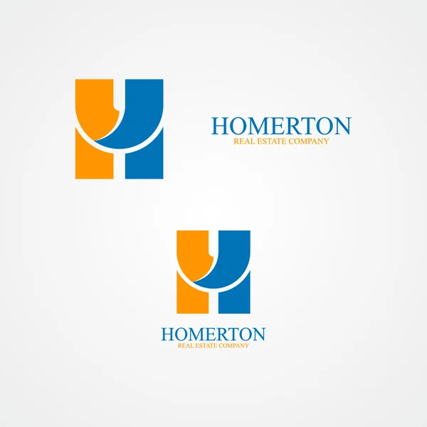 Set van abstracte brief H logo — Stockvector