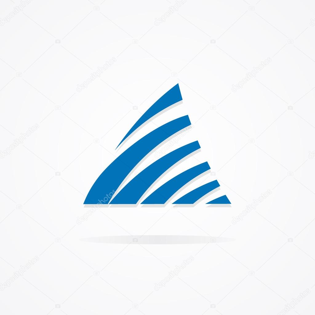 Vector logo design element with business card template.