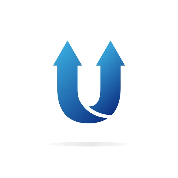 Logo U brev för företaget vektor formgivningsmall. — Stock vektor