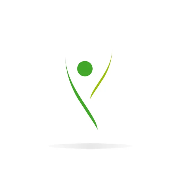 Fitness und Gewinner Logo-Vorlage — Stockvektor