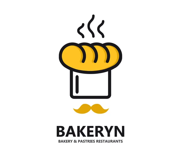 Vector logo voor bakkerijen en restaurants — Stockvector