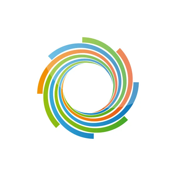 Diseño en espiral logo — Vector de stock