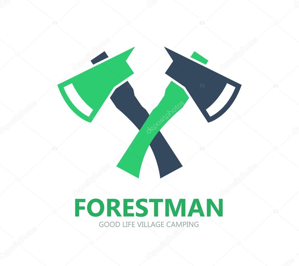 Vector logo design element with business card template