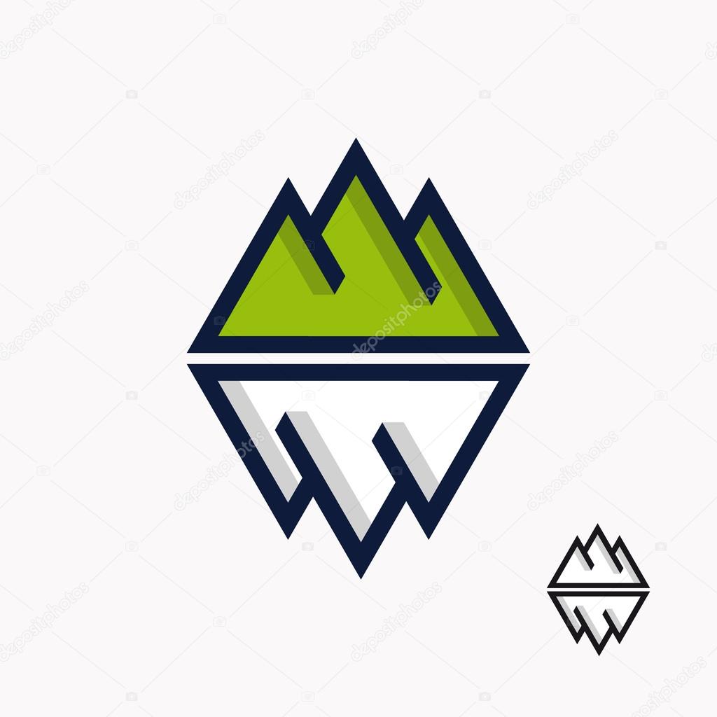 Vector logo design element with business card template