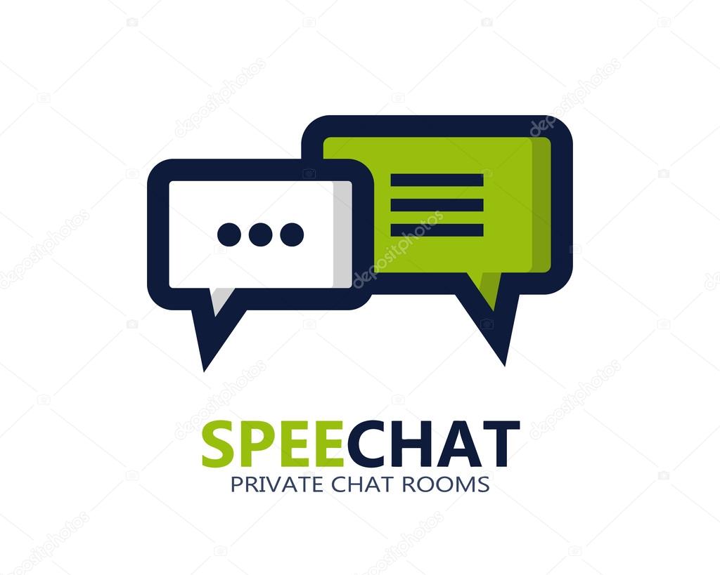 Chat vector symbol icon or logo