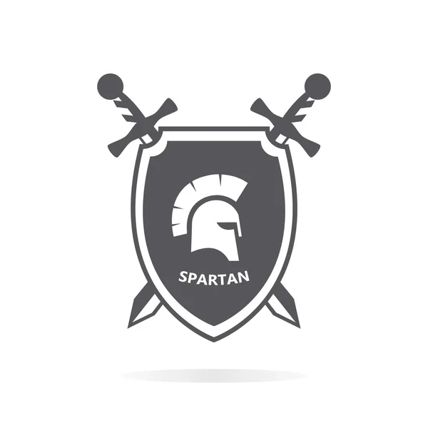 Elementos de diseño del logotipo de Spartacus heraldry — Vector de stock