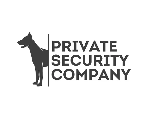 Vector logo for private security company — Stock Vector