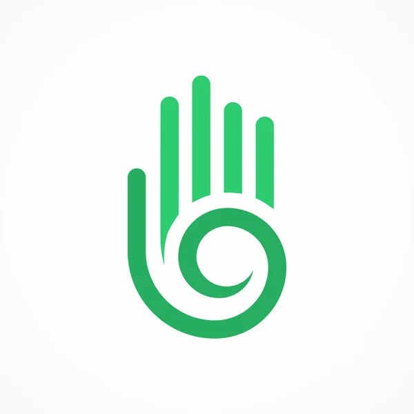 Vektor kézzel egy spirál-szimbólum — Stock Vector