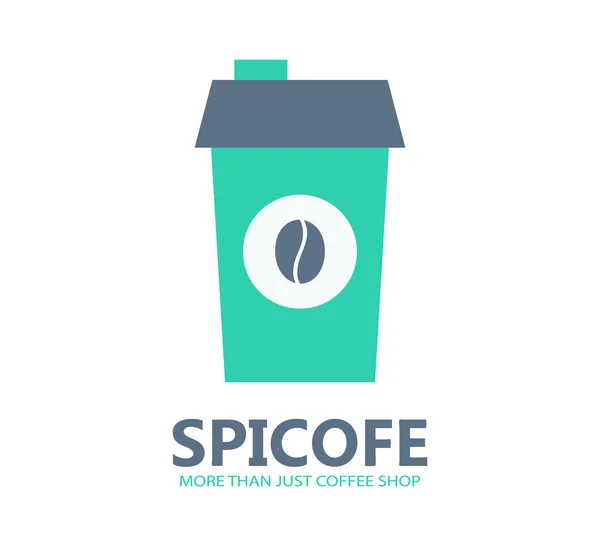 Vector coffee logo or icon — Stock Vector