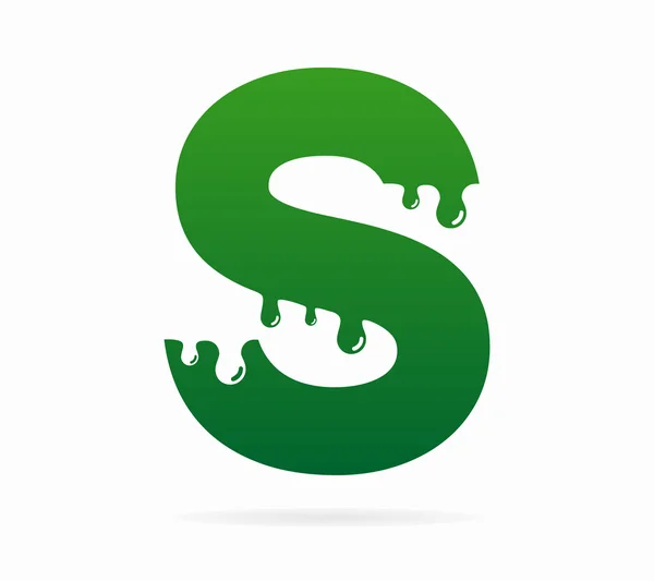 Bokstaven S logotyp eller symbol ikonen — Stock vektor