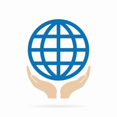 Logo veya simge elinde toprak