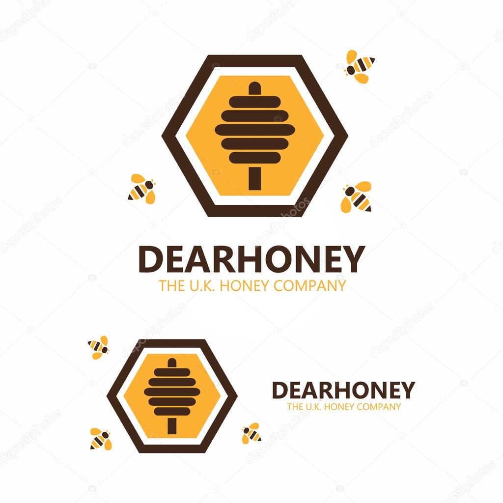 Vector logo design element with business card template