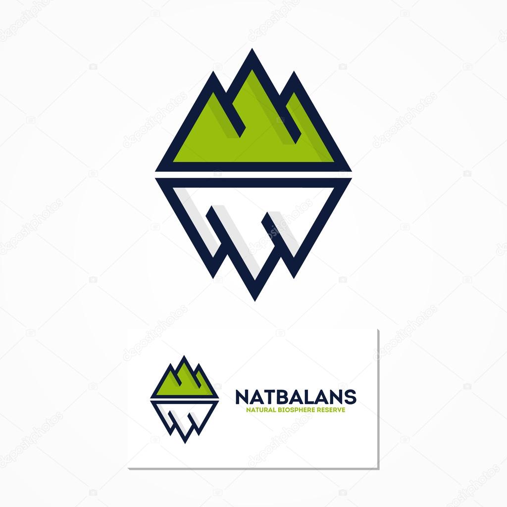 Vector logo design element with business card template