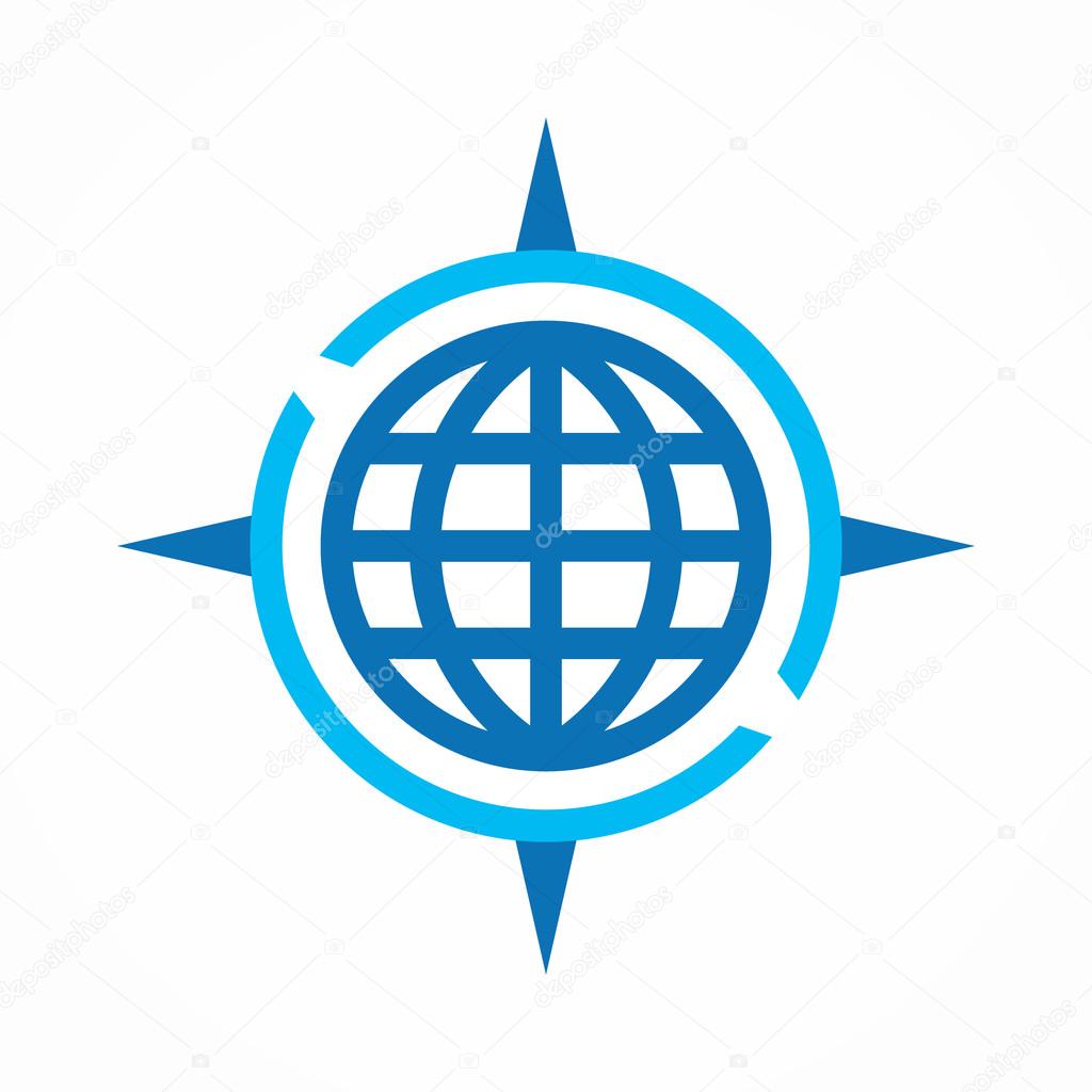 Vector logo design element with business card template