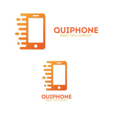 Vektör logo veya simge telefon hareket 