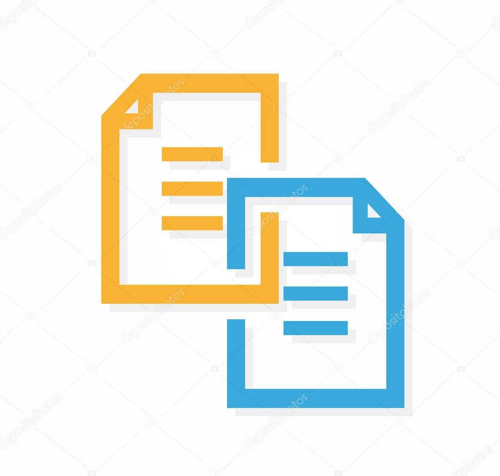 Vector document file logo