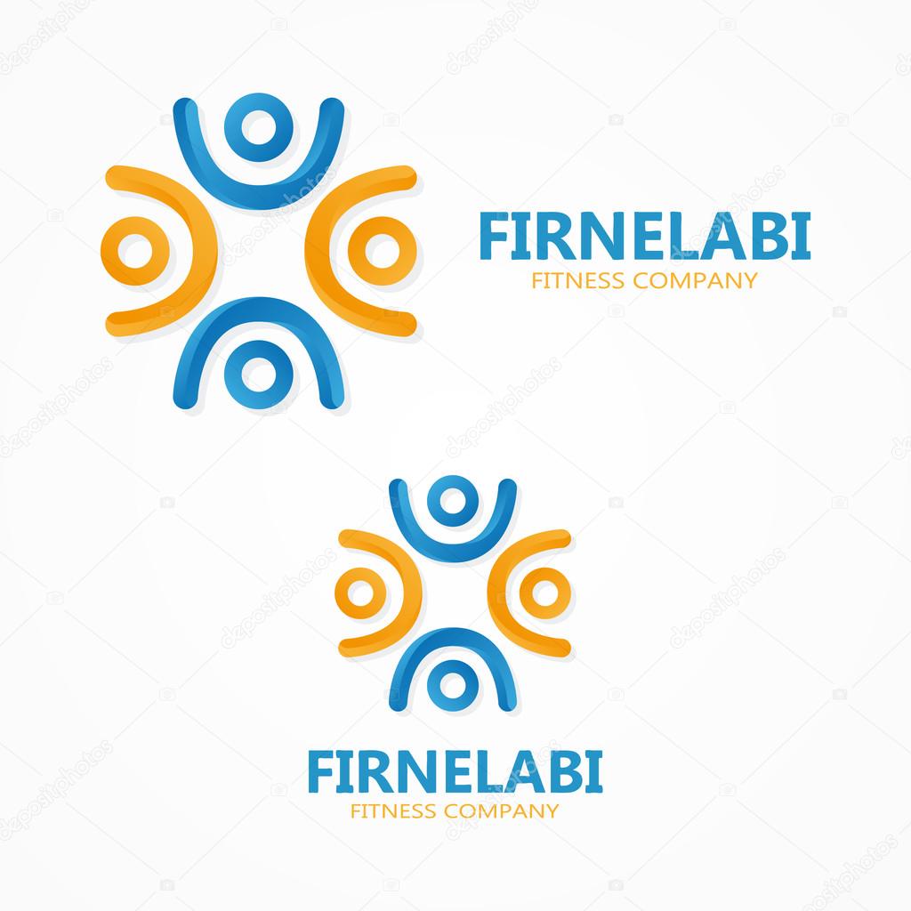 Vector logo design element with business card template
