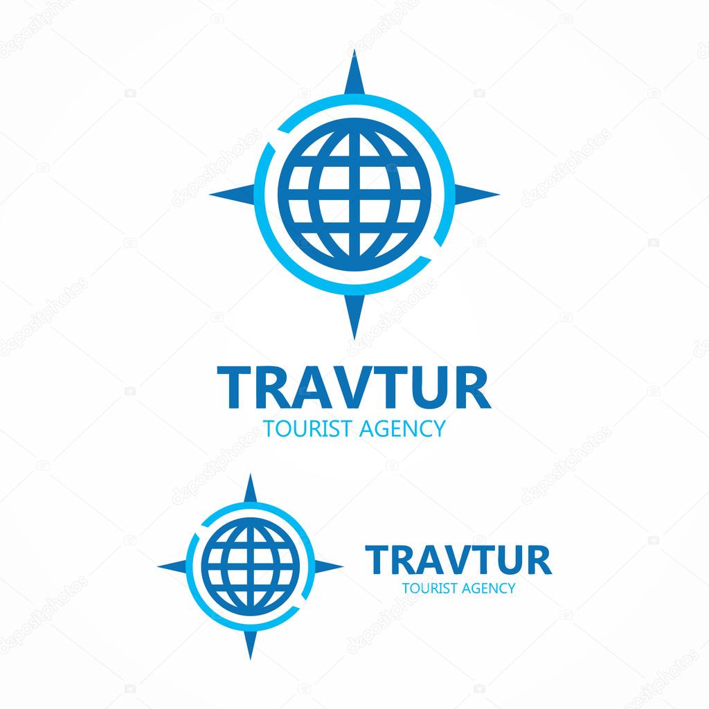 Vector logo design element with business card template
