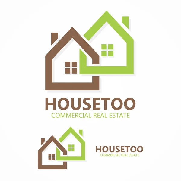 Vector real estate logo or icon — Stock Vector