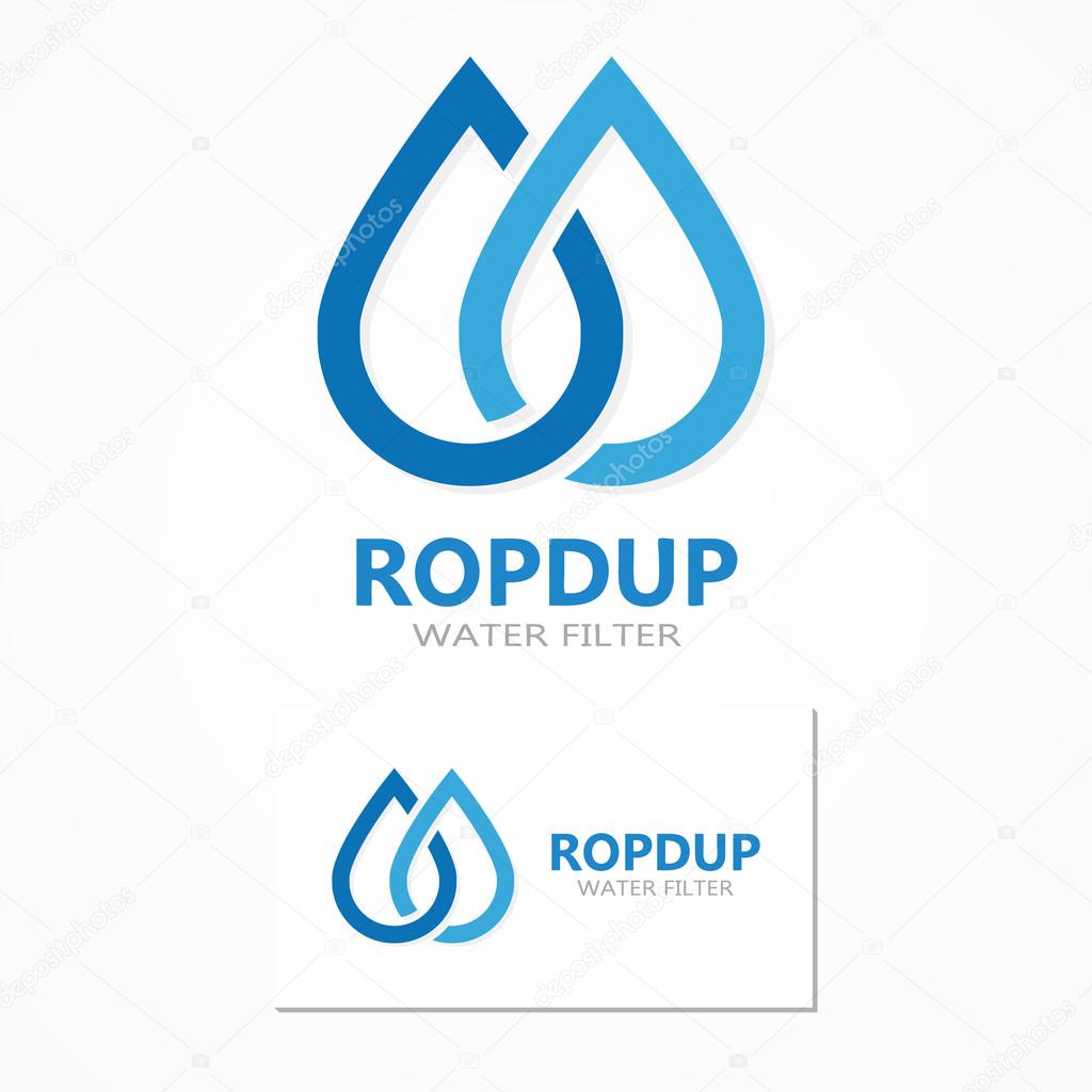 Vector logo design element with business card template