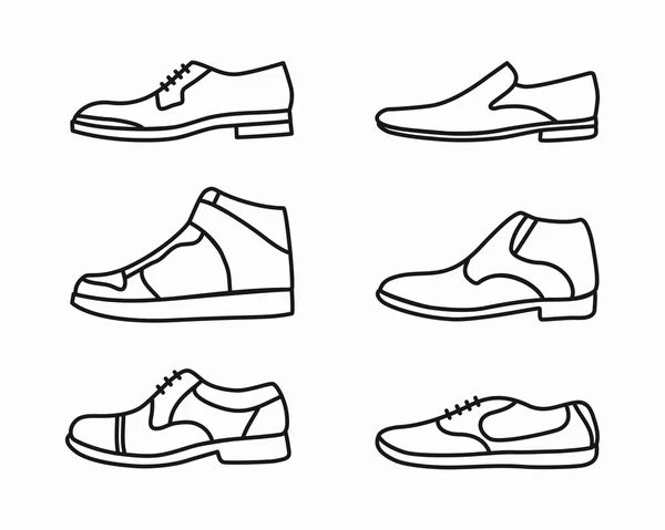 outline of shoes