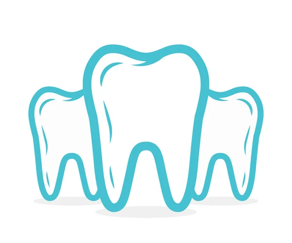 Wektor dentystycznych lub zębów logo. Ikona wektor ząb — Wektor stockowy