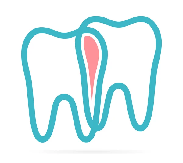 Tooth vector logo for dental clinic — Stock Vector