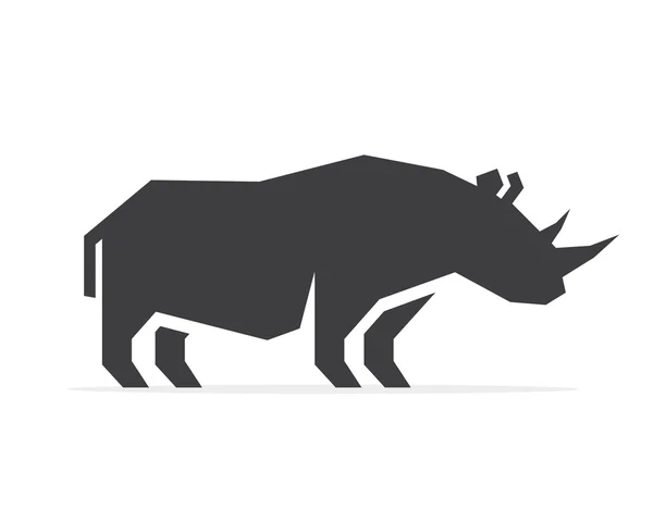 Logotipo do rinoceronte vetorial — Vetor de Stock