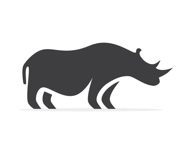 Vector rhino logo or icon — Stock Vector