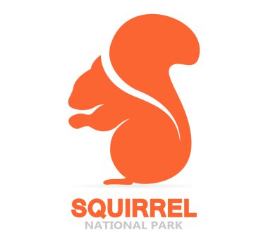 Vektör sincap logosu