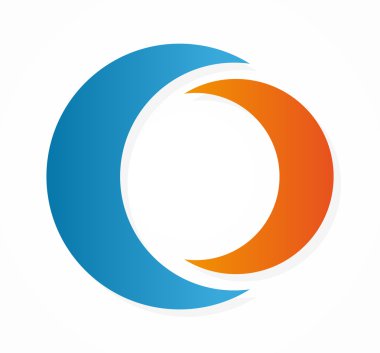 Vektör ay logo tasarım öğeleri.