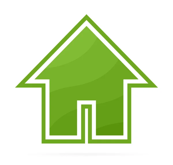 Eco house logotyp eller symbol — Stock vektor