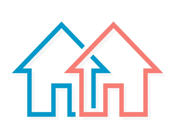 Logotipo ou ícone do vetor imobiliário —  Vetores de Stock