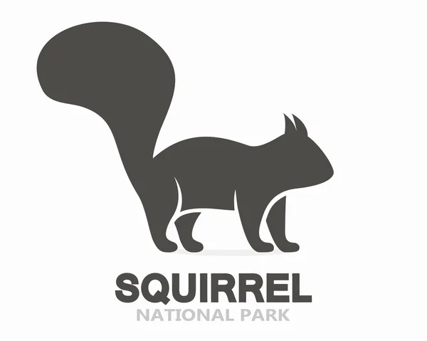 Vektor Eichhörnchen Logo oder Symbol — Stockvektor
