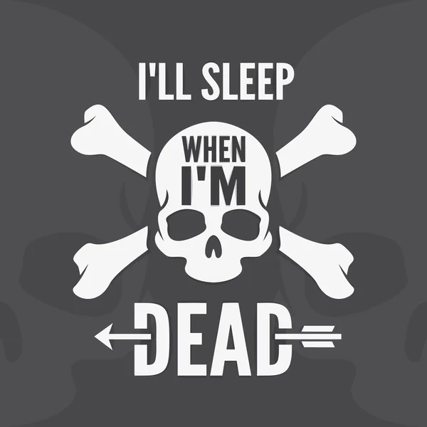 Ne zaman uyuduğum im dead - motivasyonel teklif. Elle çizilmiş tipografi poster. Vektör hat yazı