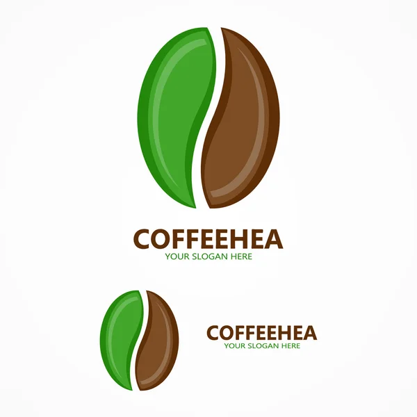 Κόκκους καφέ λογότυπο φορέα — Διανυσματικό Αρχείο