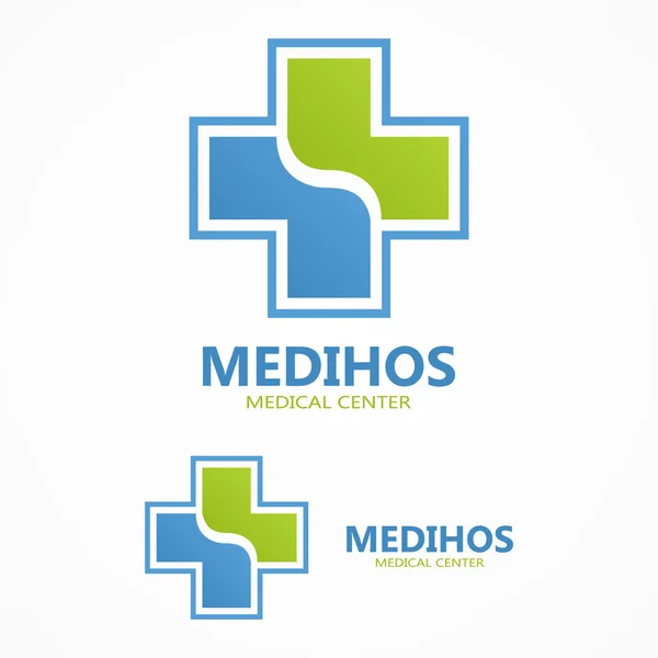 Cruz más logotipo médico — Archivo Imágenes Vectoriales