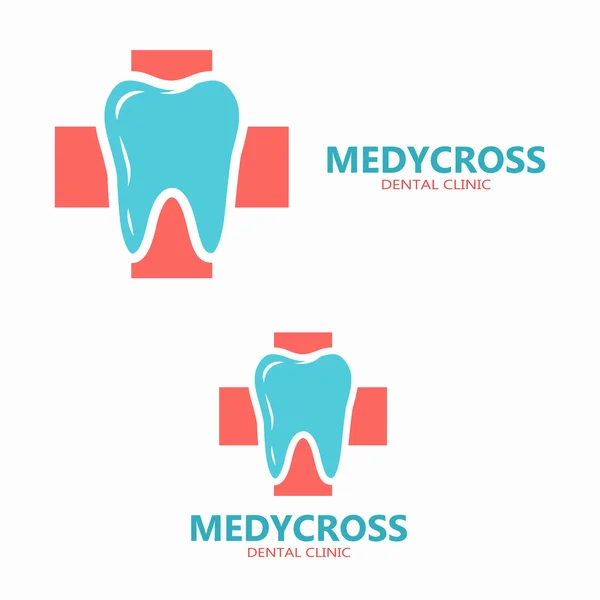 Zdrowia, logo medycznych i stomatologicznych. Wektor ząb ikona — Wektor stockowy