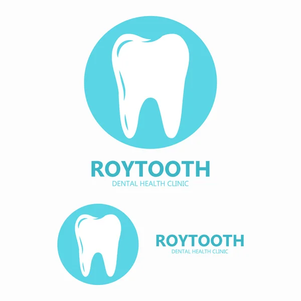 歯科医院のベクトルのロゴ。歯アイコン — ストックベクタ