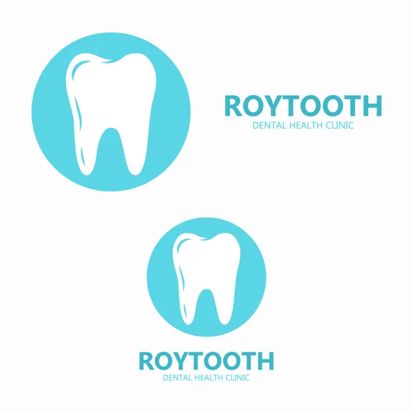 Diseño del logo del diente dental — Vector de stock