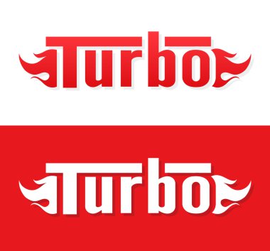 Turbo vektör logo tasarımı
