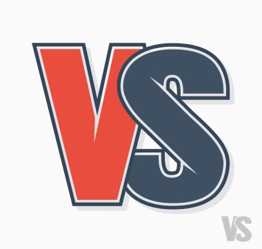 Vektör harf logo karşı